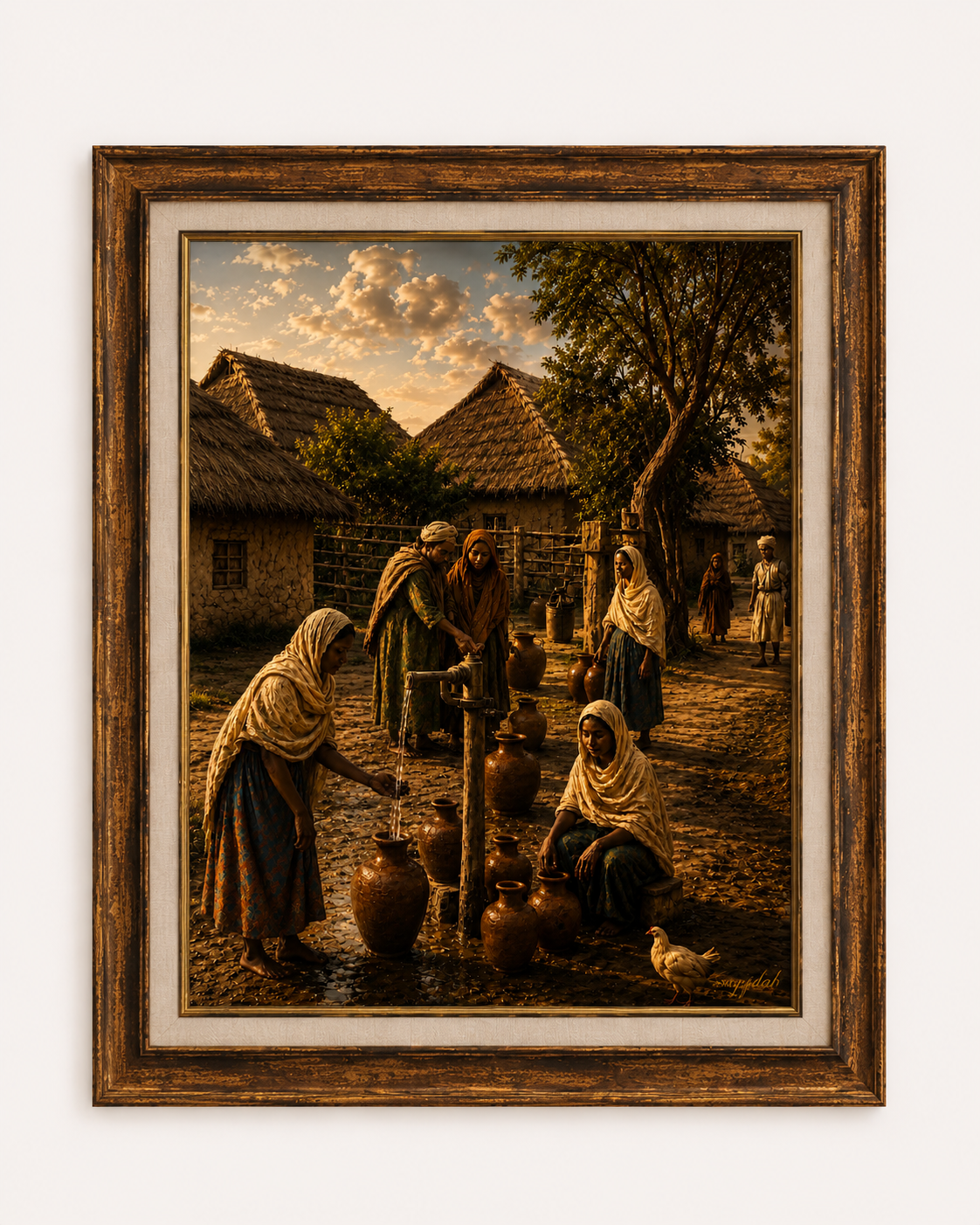 Gathering at the Village Well