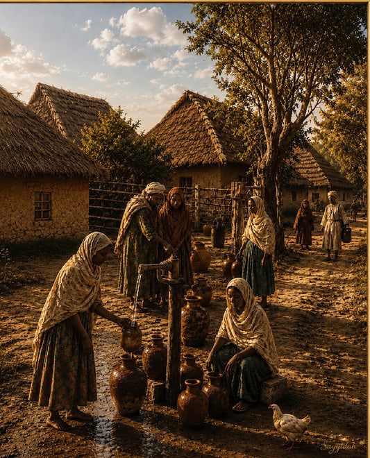 Gathering at the Village Well