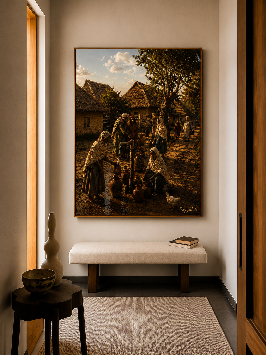 Gathering at the Village Well