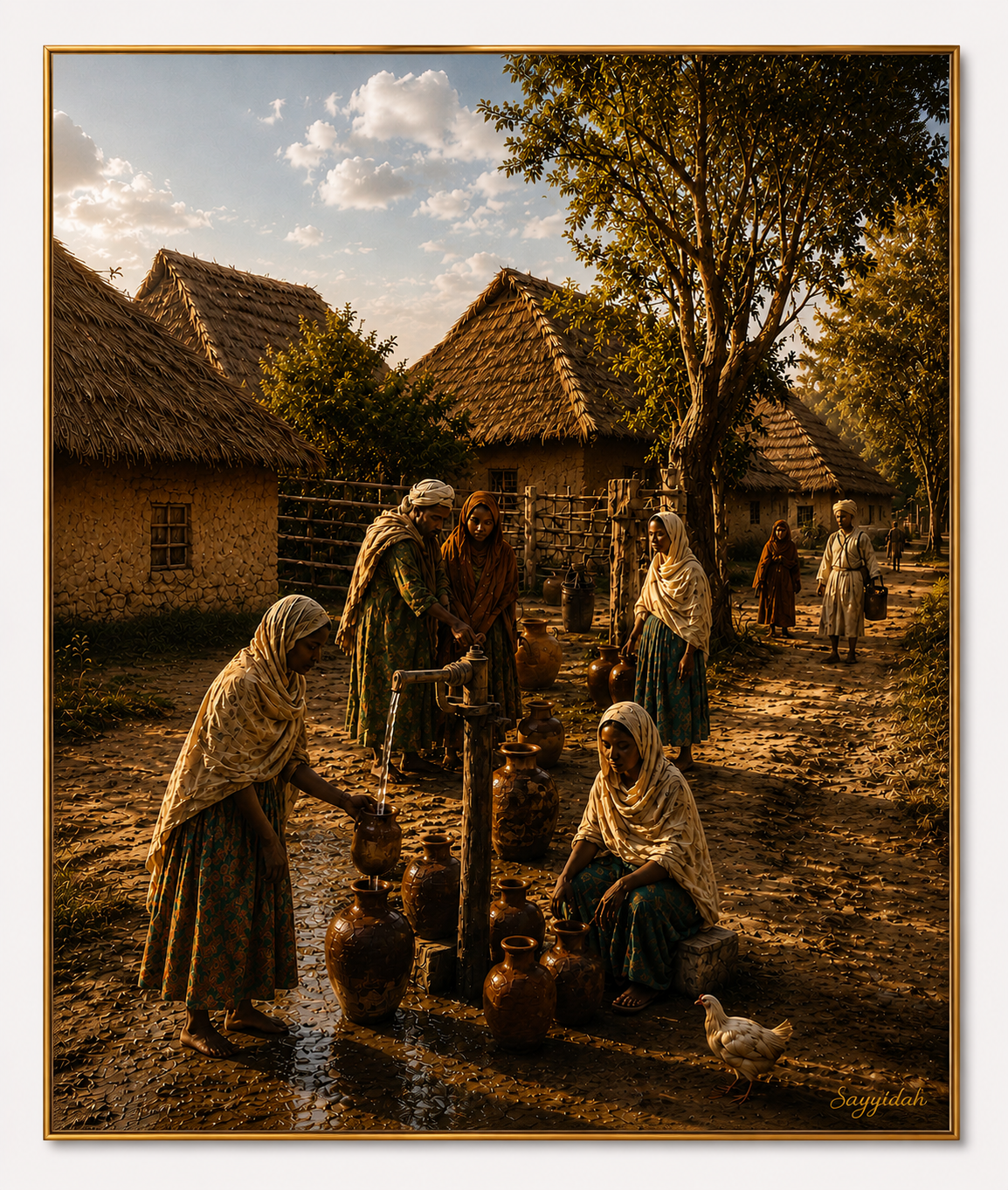 Gathering at the Village Well