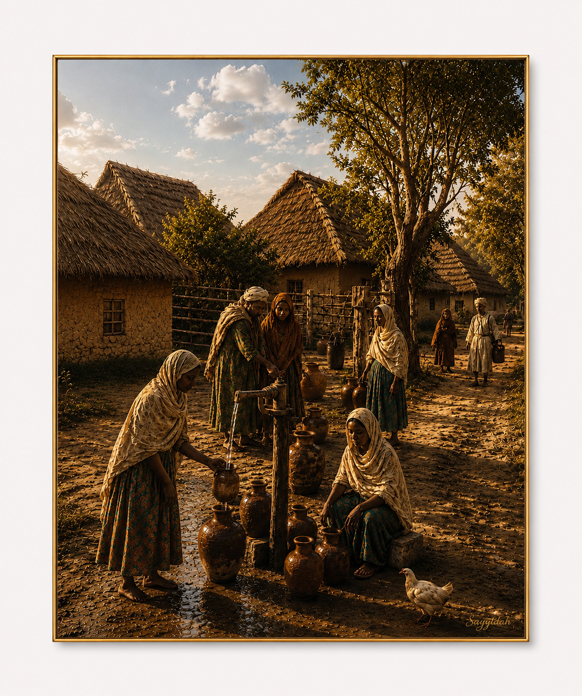 Gathering at the Village Well