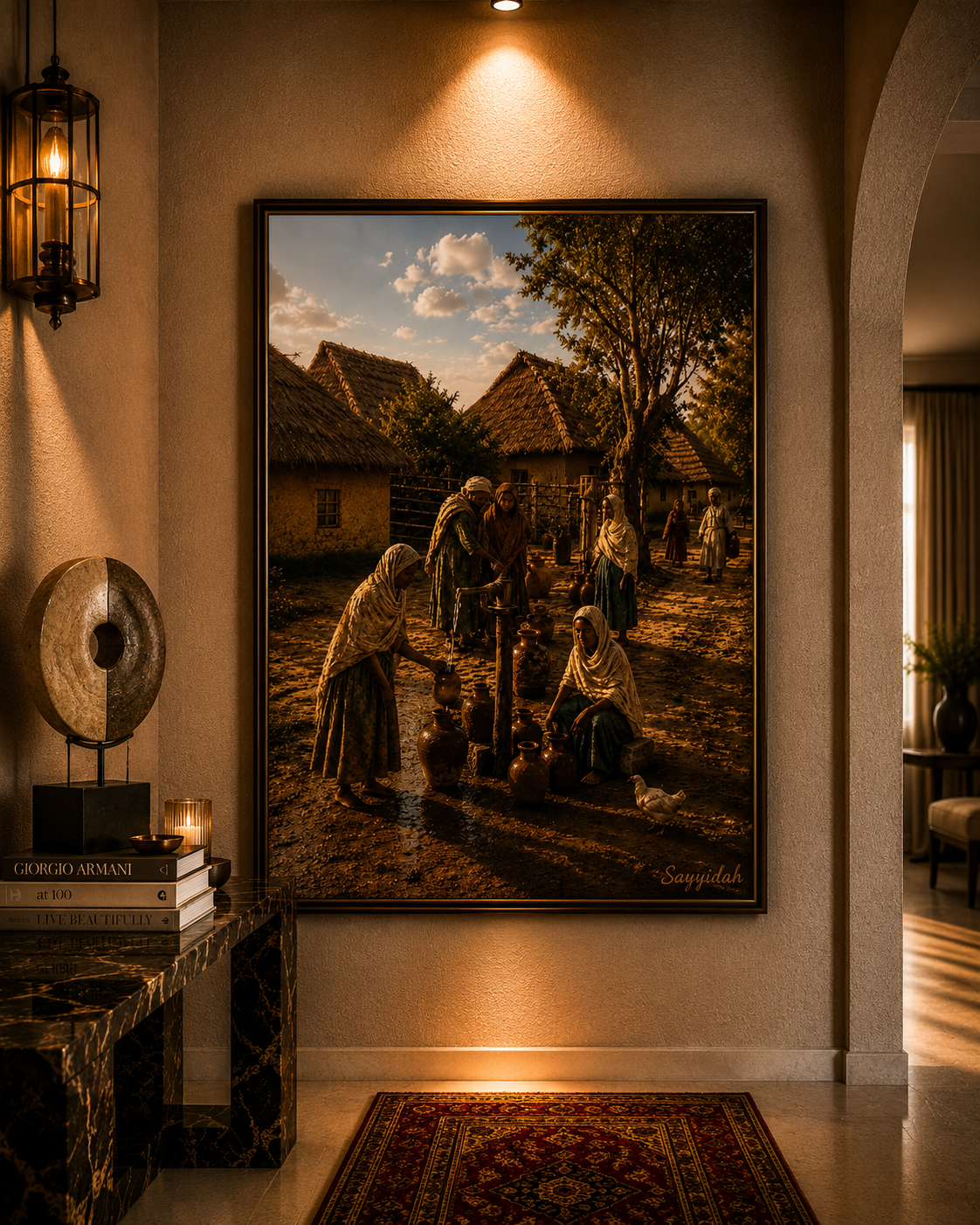 Gathering at the Village Well